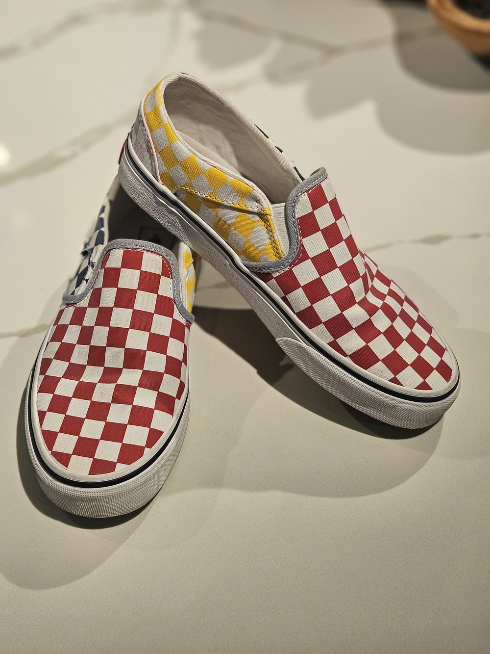 Vans Classic Slip-On Multicolor Checkerboard Sneakers